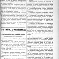 3322 - Page 3315 - Partie professionnelle. Mutualité familiale. Pourquoi a t-il fallu relever les cotisations ? / La vie syndicale et professionnelle. Syndicat médical de la région de Bourg