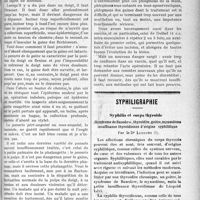 3356 - Page 3349 - Partie scientifique. Chirurgie pratique. Quelques réflexions sur la chirurgie des doigts, par F. M. Cadenat / Syphiligraphie. Syphilis et corps thyroïde
