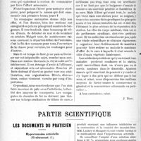 3425 - Page 3418 - Propos du jour. Un effort nécessaire pour l’organisation des Stations thermales et climatiques françaises [J. Noir] / Partie scientifique. Les documents du praticien. Hypertension artérielle (Traitement)