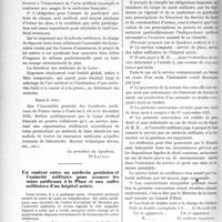 3459 - Page 3452 - Partie professionnelle. La vie syndicale et professionnelle. Union des Syndicats médicaux. Syndicat des médecins de la Loire / Un contrat entre un médecin praticien et l’autorité militaire pour assurer les soins médicaux à la Place et aux salles militaires d’un hôpital mixte