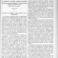 3502 - Page 3501 - Partie professionnelle. Médecine sociale. Le médecin et les lois sociales nouvelles. L’assurance-maladie obligatoire en Alsace-Lorraine telle que je viens de la voir, par le Dr P. Lacroix, (Suite). Les caisses de malades et leurs rapports avec le corps médical