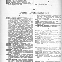 3523 - Page 3524 - Table des matières contenues dans le «concours médical». Année 1921, 2e Semestre. Partie Scientifique / Partie Professionnelle