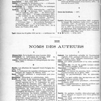 3525 - Page 3528 - Table des matières contenues dans le «concours médical». Année 1921, 2e Semestre. Partie Professionnelle / Noms des autres