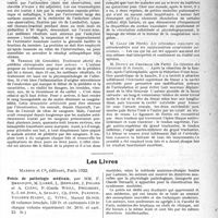 0030 - Page 45 - Partie scientifique. L’actualité scientifique. Les Congrès. XXXIe Congrès de l'Association française de chirurgie. Membres, M. Chavannaz / Les Livres. Précis de pathologie médicale, par MM. F. Bezançon, M. Labbé, L. Bernard, J. picard et A. Clerc, P. -Emile Weill, Philibert, S. -I. de Jong, A. Sezary, Ch. Foix, Pasteur-Vallery-Radot, G. Vitry, Marcel Bloch, Masson et Cie, éditeurs, Paris 1922