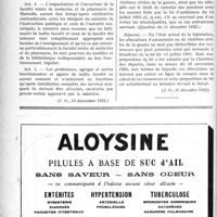 0051 - Page 76-XLIV - Documents officiels. A l’officiel. Création d’une Faculté mixte de médecine et de pharmacie à Marseille / Réponses des Ministres aux questions des Parlementaires. Cumul des pensions avec les secours d'assistance aux vieillards