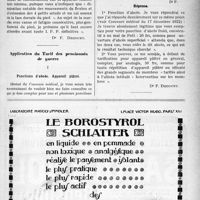 0062 - Page XI-91 - Correspondance. Application du Tarif Breton. Fractures de métartasiens. Electrisation / Application du Tarif des pensionnés de guerre. Ponctions d’abcès. Appareil plâtré