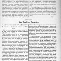 0132 - Page 207 - Partie scientifique. L’Actualité Scientifique. La Presse. Signification pronostique de la rétention azotée chronique dans le sang [(Presse méd, 25 novembre 1922)] / Les Sociétés Savantes. Les accidents oculaires tardifs de la rachianesthésie, (Académie de médecine ; 19-12-1922) / Tuberculose et grossesse, (Académie de médecine ; 19-12-1922)