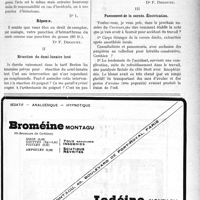 0150 - Page XXXIX-239 - Correspondance. Application du Tarif Breton. Ponction d’hémarthrose / Résection du demi-lunaire luxé / Pansement de la cornée. Électrisation