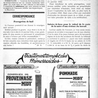 0160 - Page V-253 - Demandes et offres / Correspondance. Prorogation de bail / Salaire de base pour le calcul de la rente de la mère d’une victime, du travail