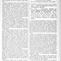 0186 - Page 293 - Partie scientifique. L’Actualité Scientifique. Les Livres. Les psychonévroses anxieuses, et leur traitement, par P. Hartenberg, Félix Alcan, Paris / Intoxications. Maladies par carence. Maladies par agents physiques. Affections médicales et traumatismes, par Pr Achard, Le Sourd, St-Chauvet, François, Flandin, Pr Balthazard, Legrain, Pr Mouriquand, Chiray