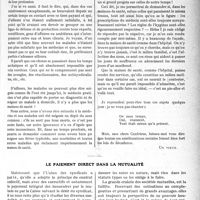 0190 - Page 301 - Partie professionnelle. Travaux Originaux. Variations sur le contrôle médical et sur les maisons de santé / Le paiement direct dans la mutualité