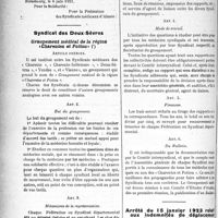 0199 - Page 314 - Partie professionnelle. Comptes rendus, documents, pièces officielles…. La vie syndicale. Un type de contrat collectif / Syndicat des Deux-Sèvres. Groupement médical de la région" Charentes et Poitou"