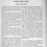 0222 - Page 345 - Partie scientifique. Travaux Originaux. Placenta proevia central, par le Docteur Ricolfi