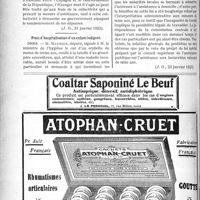 0269 - Page 414-LII - Documents officiels. Réponses des Ministres aux questions des Parlementaires. Frais de traitement à l’hôpital d’un étranger / Frais d’hospitalisation d’un enfant indigent