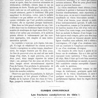 0285 - Page 436 - Partie scientifique. Travaux Originaux. Le strabisme. Que doit faire le médecin non spécialisé en présence d’un enfant qui louche?, par le Dr Ch. Sauvineau / Clinique chirurgicale. Les fractures condyliennes du tibia, M. J. P. Tourneux