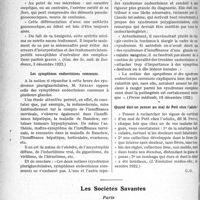 0293 - Page 452 - Partie scientifique. L’Actualité Scientifique. La Presse. Les urétrites prophylactiques [(Gaz. des Sc. méd. de Bordeaux, 3 décembre 1922)] / Les symptômes endocriniens communs [(Presse médicale, 18 décembre 1922)] / Quand doit-on penser au mal de Pott chez l’adulte ? [(L’Evolution médico-chir, décembre 1922)] / Les Sociétés Savantes. Paris. Maladie bronzée non addisonienne, (Soc. méd. des hôp. — 8-12-1922)