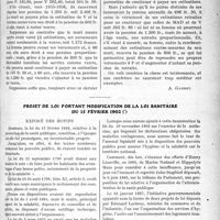 0360 - Page 561 - Partie professionnelle. Comptes rendus, documents, pièces officielles…. Le concours médical et ses filiales. Les femmes à la mutualité familiale / Projet de loi portant modification de la loi sanitaire du 15 février 1902