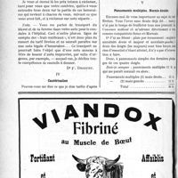 0375 - Page 584-XLVI - Correspondance. Application du Tarif Breton. Divers / Cautérisation / Pansements multiples. Hernie double