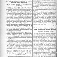 0405 - Page 630 - Partie scientifique. L’Actualité Scientifique. Les Sociétés Savantes. Paris. Sur la méthode de mobilisation des arthrites de Willems, (Société de chirurgie, 6-12-1922) / Les pauses d'échec dans le traitement des arthrites purulentes par la mobilisation, (Société de chirurgie 20-12-1922) / Traitement ambulatoire des fractures de la rotule, (Société de chirurgie, 13 et 20-12-1922 et 10-1-1923)