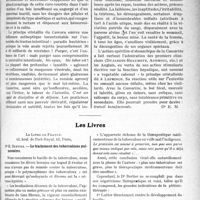 0412 - Page 639 - Partie scientifique. L’Actualité Scientifique. La Thérapeutique appliquée. La cure rationnelle de la constipation / Les livres. Le traitement des tuberculoses pulmonaires, par Dr E. Bertier, Le Livre de France, Paris