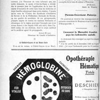 0441 - Page 686-VI - Correspondance. Les médecins exempts de la taxe de séjour. A Aix-les-Bains / A Châtel-Guyon et au Mont-Dore / A Wimereux / Pneumo-Exerciseur. Pnéoscope / Comment la Mutualité Familiale paye les indemnités maladie