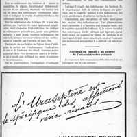 0444 - Page IX-689 - Correspondance. Prescription des substances vénéneuses / Accident du travail à un ouvrier de l’administration vicinale