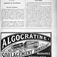 0484 - Page XLIII-757 - Correspondance. Abattements et déductions sur les revenus / Application du Tarif Breton. Une petite rectification / Corps étranger