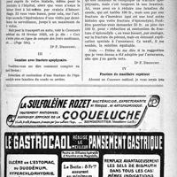 0540 - Page XLIII-845 - Correspondance. Application du Tarif Breton. Visites prolongées / Luxation avec fracture apophysaire / Fracture du maxillaire supérieur