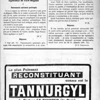 0542 - Page XLV-847 - Correspondance. Application du Tarif Breton. Fracture du maxillaire supérieur / Application du Tarif Maginot. Pansements spéciaux prolongés / Extirpation de névrome