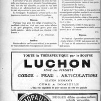 0595 - Page 920-XXXII - Correspondance. Exercice simultané de la médecine et de la pharmacie / Application du Tarif Breton. Abcès profonds / Brûlures