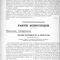 0609 - Page 940 - Propos du jour. La mentalité du corps médical allemand. La réponse des praticiens de France [J. Noir] / Partie scientifique. Travaux Originaux. Pratique rationnelle de la décollation, par M. Paul Delmas