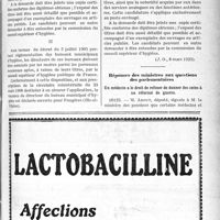 0652 - Page LI-1009 - Documents officiels. A l'officiel. Vacance de Directions de Bureaux d’Hygiène / Réponses des ministres aux questions des parlementaires. Un médecin a le droit de refuser de donner des soins à un réformé de guerre