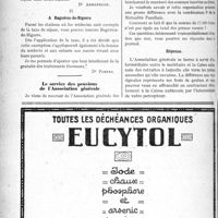 0657 - Page 1018-VI - Correspondance. Les médecins exempts de la taxe de séjour. A Cauterets / A Bagnères-de-Bigorre / Le service des pensions de l’Association générale
