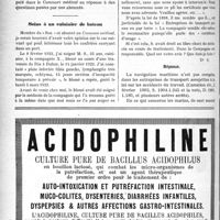 0661 - Page 1022-X - Correspondance. Honoraires des experts au Tribunal des pensions / Soins à un cuisinier de bateau