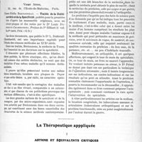 0688 - Page 1063 - Partie scientifique. L’Actualité Scientifique. Les Livres. Inspection. Palpation. Percussion, par Pr M. Letulle, Masson et Cie, éditeurs, Paris, 3e édition, 1922 / Traités de la Dothinentérie et de la Spécificité, par Pierre-Fidèle Bretonneau, Vigot frères, Paris / L’orthopédie en clientèle, par I. Privât, A. Maloine et Fils, éditeurs, Paris 1923 / La Thérapeutique appliquée. Asthme et équivalents critiques