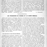 0694 - Page 1075 - Partie professionnelle. Travaux Originaux. A propos de l'ordre des médecins [G. Duchesne] / Les pensionnés de guerre et le corps médical. Il n’y a pas lieu de réviser la Loi des Pensions [Dr Fernand Decourt]