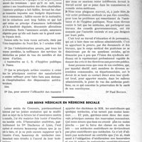 0766 - Page 1181 - Partie professionnelle. Travaux Originaux. Assistance publique : voeux présentés au conseil supérieur de l’assistance publique [Dr Paul Boudin] / Les soins médicaux en médecine sociale [Dr Albert]