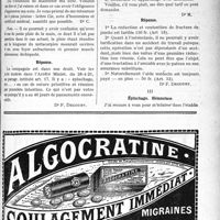 0768 - Page XLIII-1185 - Correspondance. Application du Tarif Breton. Régularisation, épluchage, etc / Ostéoclasie / Épluchage. Hémostase