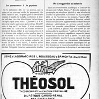 0770 - Page XLV-1187 - Correspondance. Application du Tarif Breton. Épluchage. Hémostase / Les pansements à la peptone / De la suggestion au miracle