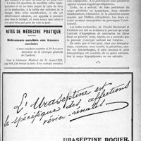 0772 - Page XLVII-1189 - Correspondance. Taxe de luxe sur les autos / Notes de médecine pratique. Médicaments nuisibles aux femmes enceintes