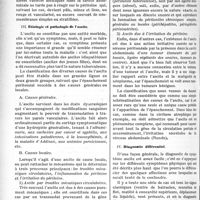 0853 - Page 1304 - Partie scientifique. Travaux Originaux. Séméiologie clinique. Les Ascites, par le Dr J. -P. Tourneux. Variétés ascitiques / Etiologie et pathologie de l'ascite / Diagnostic différentiel