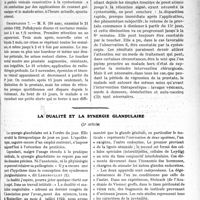 0860 - Page 1315 - Partie scientifique. Travaux Originaux. Traitement de l’hypertrophie de la prostate en une séance par 6 champs. Premières observations, Dr Ch. Guilbert / La dualité et la synergie glandulaire, (5earticle) [Dr Abramovitsch]