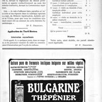 0888 - Page XLIII-1361 - Correspondance. Application du Tarif Maginot. Les médecins doivent-ils payer les imprimés nécessaires à l’application de l’article 64 / Application du Tarif Breton. Intoxication oxycarbonée