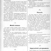 0925 - Page 1414 - Partie scientifique. Revue Générale. Opothérapie et endocrinologie, par G. Fischer. Moelle osseuse / Glandes mammaires / Placenta / Hyperactivité pluriglandulaire