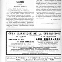 0949 - Page 1446-XXXVIII - Le Foyer National des médecins français / Variétés. « Dieu vous bénisse » [Dr Raymond Penel]