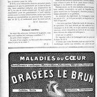 0955 - Page 1458-X - Correspondance. Application du Tarif Breton. Brûlures. Pansements le dimanche / Ventouses scarifiées / Spécialiste électro-thérapeute