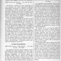 0983 - Page 1500 - Partie scientifique. L’Actualité Scientifique. Les Sociétés Savantes. Sur la technique de floculation (de Vernes) et la syphilimétrie, (Soc. méd. des hôp ; 9-2-1923) / Purpura hémorrhagique traité par choc peptonique, (Soc. méd. des hôp ; 9-2-1923) / Le cancer érosif gastrique, (Soc. méd. des hôp. 16-2-1923) / Méningo-radiculite syphilitique guérie par le bismuth, (Soc. méd. des hôpitaux, 16-2-1923) / Injections pulmonaires par voie trachéale, (Soc. méd. des hôp. 9-2-1923) / Méningite tuberculeuse apparemment guérie depuis 5 mois, (Soc. méd. des hôp. 23-2-1923)