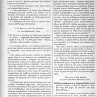 0987 - Page 1508 - Partie scientifique. L’Actualité Scientifique. Les Livres. L’auscultation électrique en physiologie et en clinique, par Dr Henri Glover, Fumouze et Cie, Paris / La guérison de la tuberculose pulmonaire, par Dr R. Burnand, J. -B. Baillière et Fils, éditeurs, Paris / Archives urologiques de la clinique de Necker, publiée par le Pr Legueu. Maloine et fils, éditeurs, Paris. décembre 1922