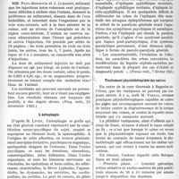 1035 - Page 1586 - Partie Scientifique. L’Actualité Scientifique. La Presse. Hypnotiques et harcotiques [(Bull. méd, 14 février 1923)] / Traitement de la syphilis infantile par le sulfarsénol [(Prog. méd, 23 décembre 1923)] / L’aérophagie [(L’Evolution médico-chirurgicale, février 1923)] / Epilepsie et paralysie générale [(Presse méd, 7 février 1923)] / Traitement physiothérapique des varices [(Journ. des prat, 10 février 1923)]