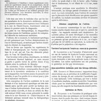 1042 - Page 1595 - Partie Scientifique. L’Actualité Scientifique. Les Sociétés Savantes. Epreuve biliaire par la cure de Châtel-Guyon pour le diagnostic et le traitement de la dysentérie amibienne, (Société de médecine tropicale 18-4-23) / Toulouse. Société d'obstétrique et de gynécologie. Décollement prématuré du placenta / Absence congénitale de l’utérus / Torsion d’un kyste de l’ovaire au cours de la grossesse / Sous-anesthésie épidurale pour des forceps difficiles / Opération de Porro / Société anatomo-clinique. Curiethérapie pré-opératoire pour cancer cervico-utérin